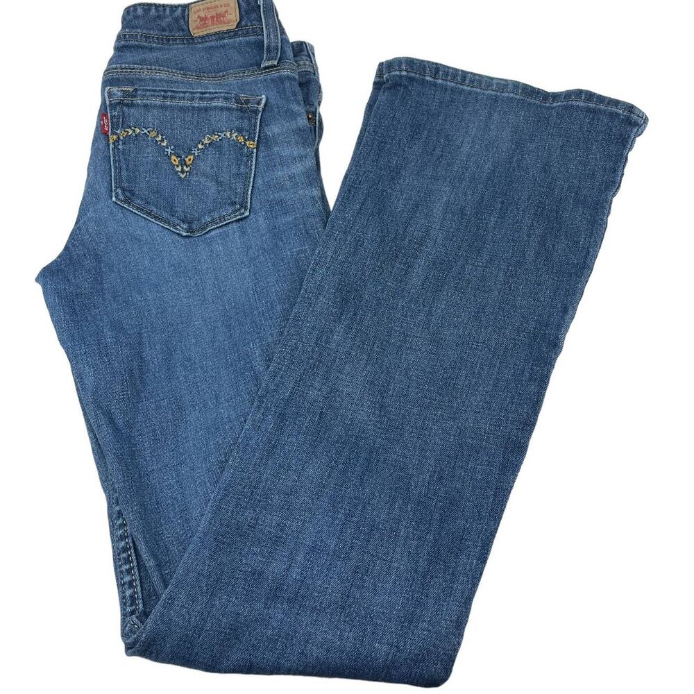 Levi's Boho Boot Cut Jeans with Floral embroidered pockets Junior Jeans size: 3